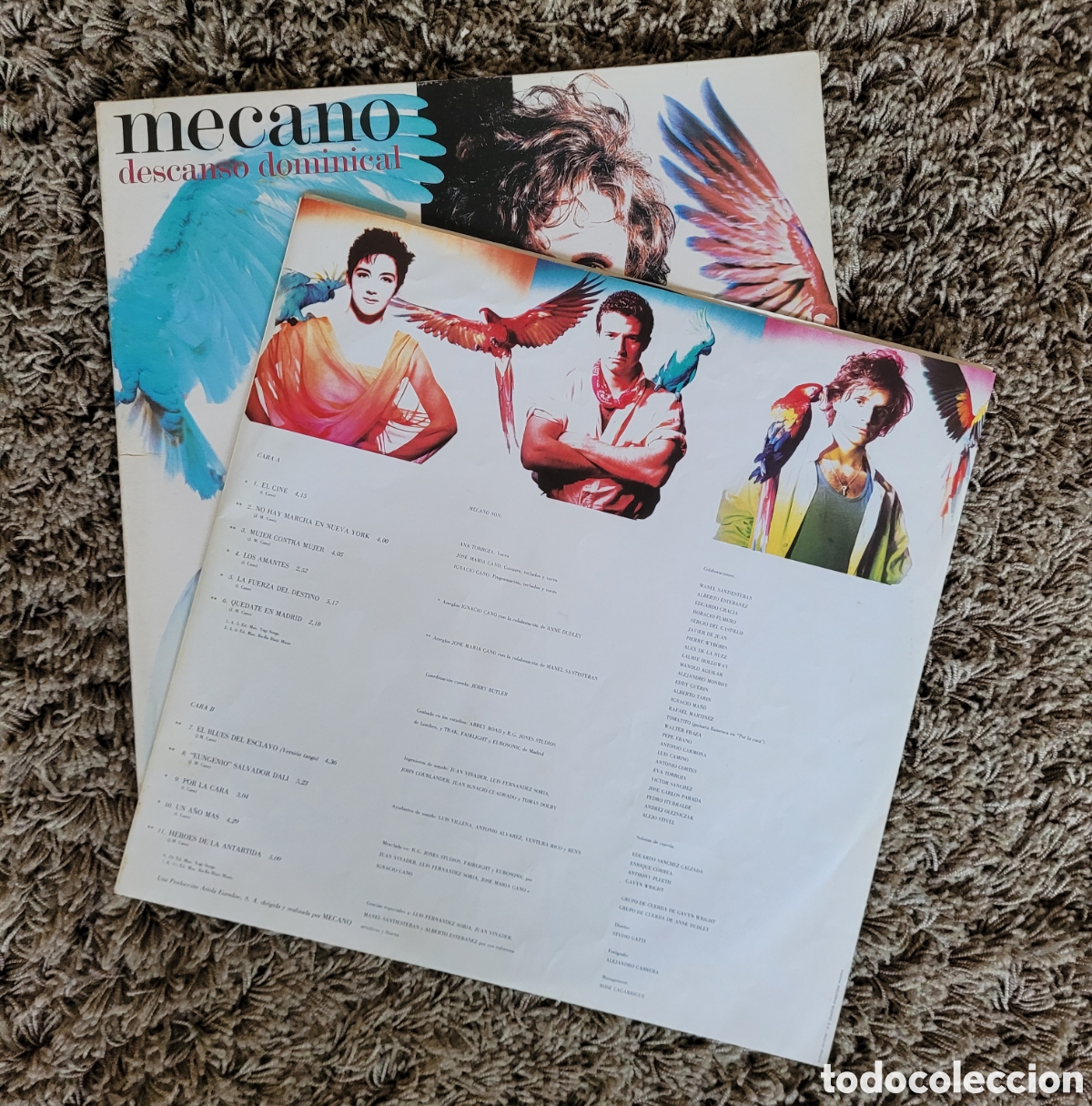 Discos de vinilo: Mecano Descanso Dominical LP Vinilo - Foto 3