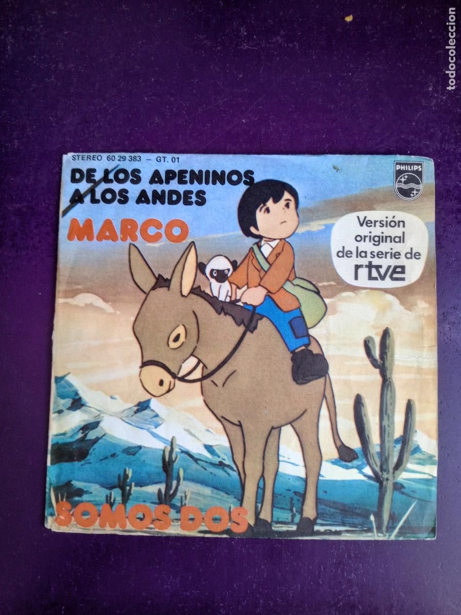 Discos de vinilo: JOS&Eacute; MAR&Iacute;A PASCUAL &ndash; MARCO (DE LOS APENINOS A LOS ANDES) - SG PHILIPS 1977 - RTVE 70'S - TORREGROSA