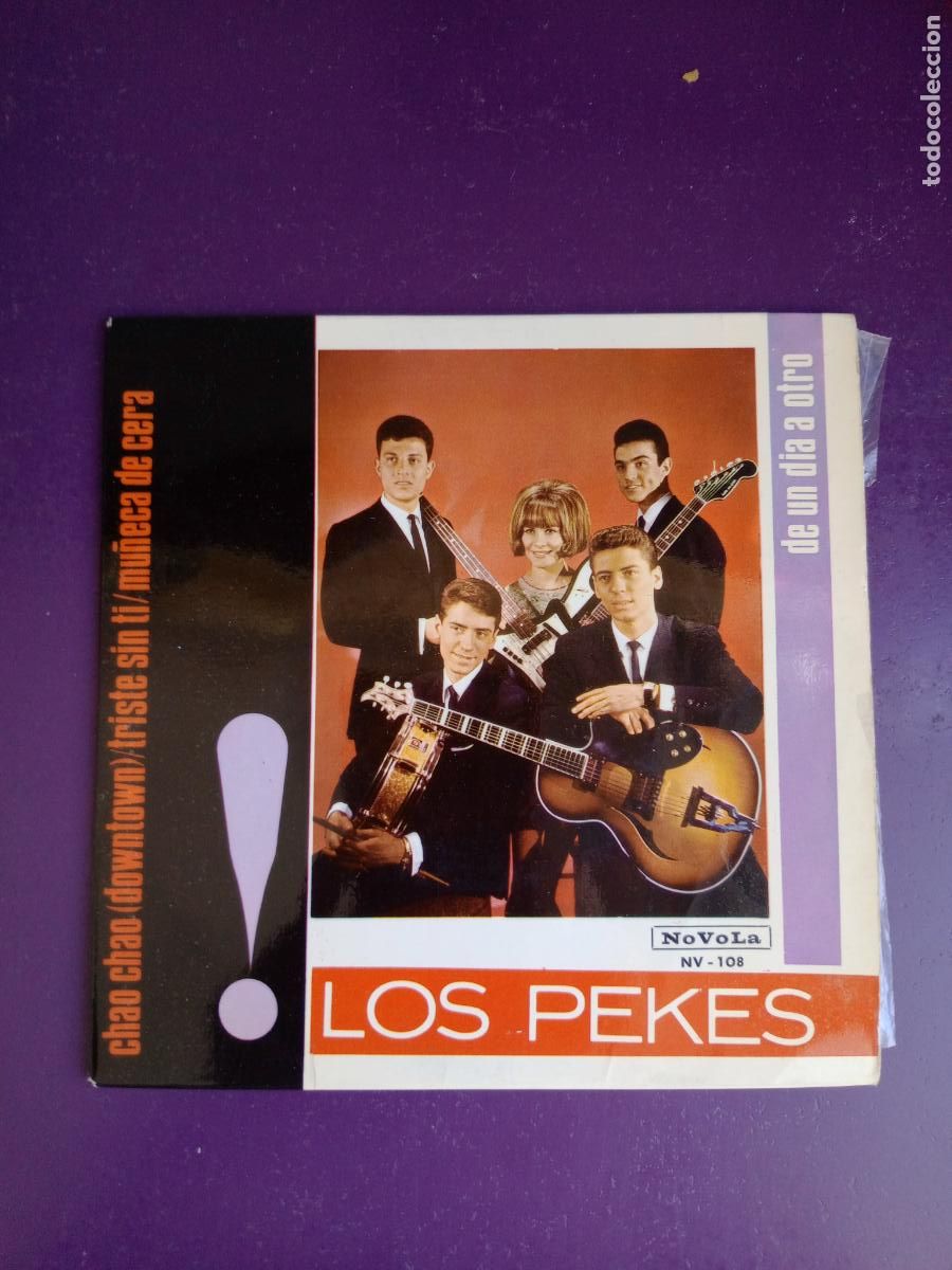 Discos de vinilo: LOS PEKES &ndash; CHAO CHAO = DOWNTOWN / MU&Ntilde;ECA DE CERA +2 - EP NOVOLA 1965 - POP YEYE 60'S, POCO USO
