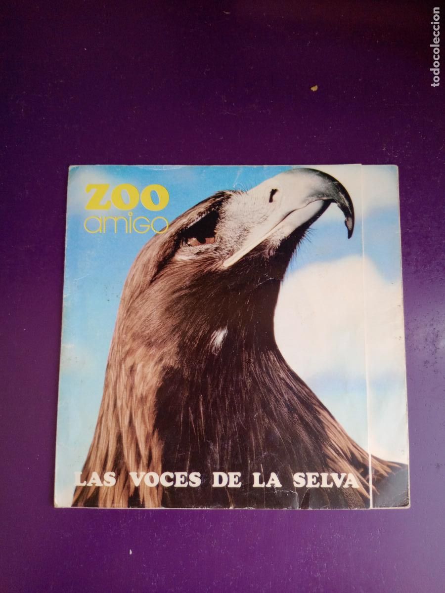 Discos de vinilo: ZOO AMIGO - LAS VOCES DE LA SELVA - FLEXI ROLLAN 1974 - RUIDOS DE LA SELVA Y ANIMALES, MUSICA AFRICA