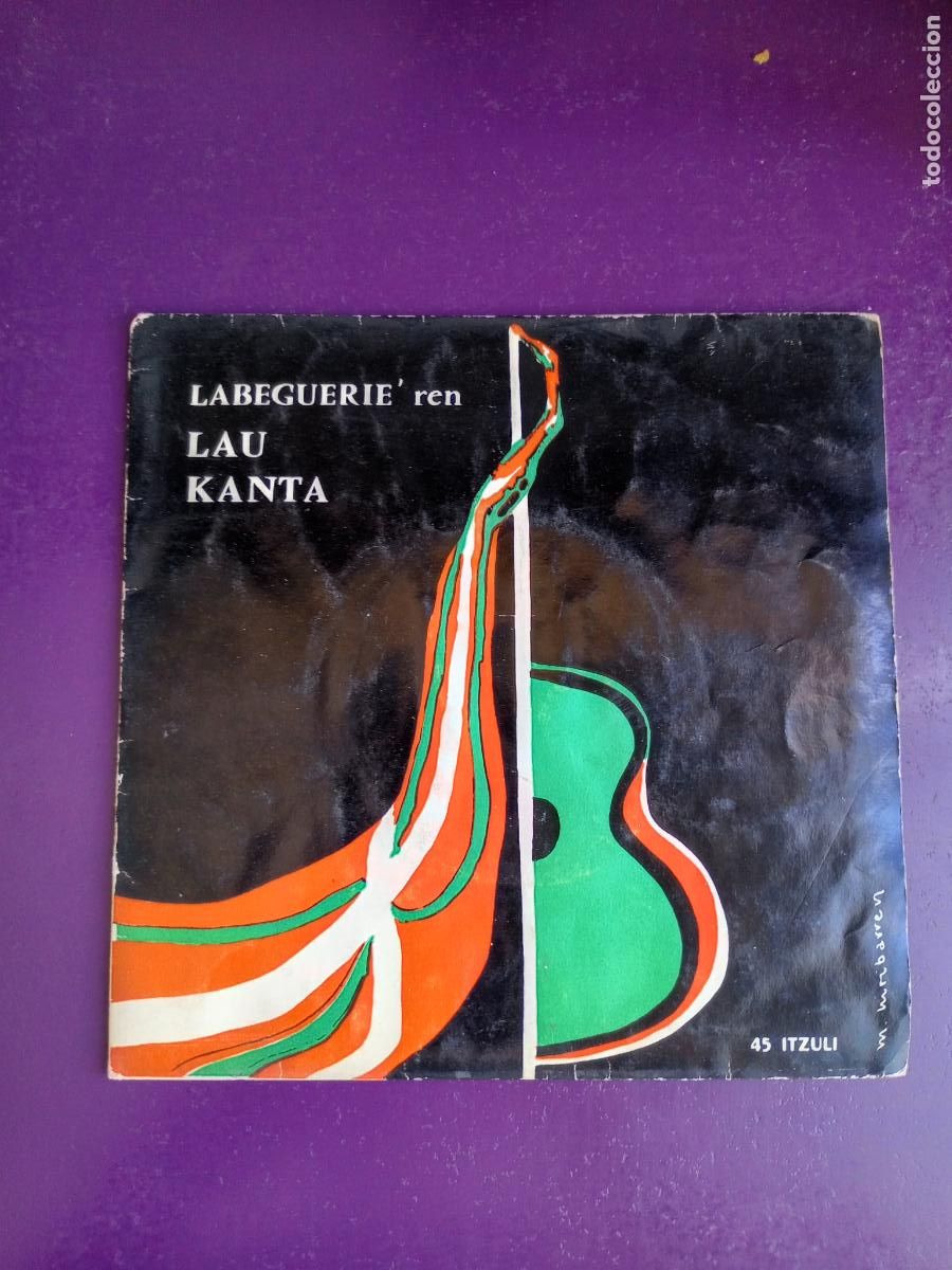 Discos de vinilo: Labeguerie &ndash; Labeguerie'ren Lau Kanta (Aurtxo-Aurtxoa) - EP GOIZTIRI 1963 FRANCIA - EUSKADI, FOLK