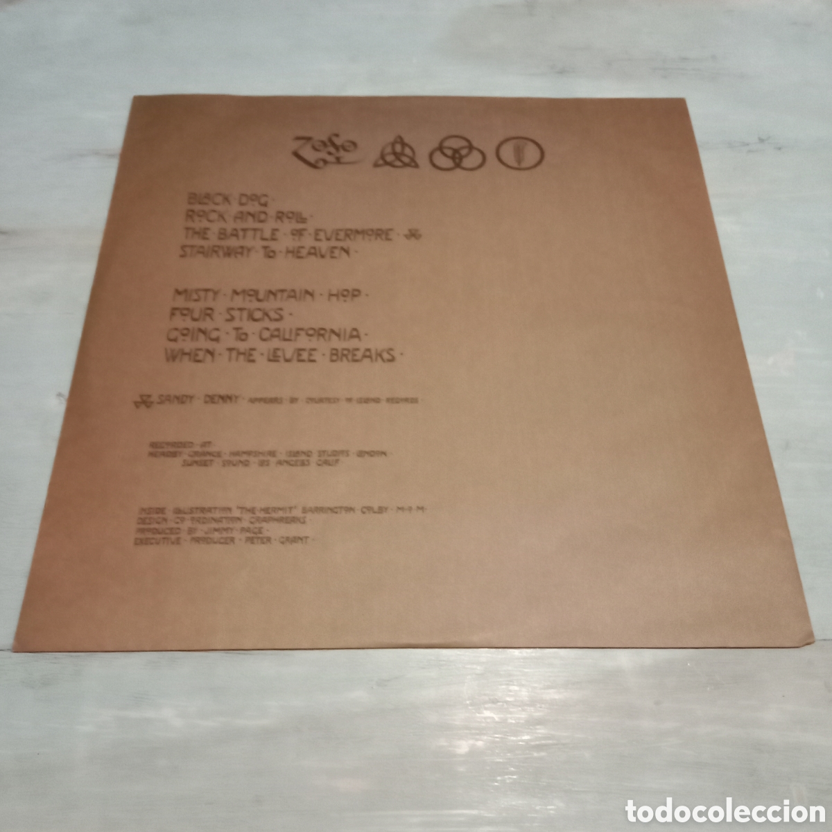 Discos de vinilo: LED ZEPPELIN - IV - LP GATEFOLD - Foto 7