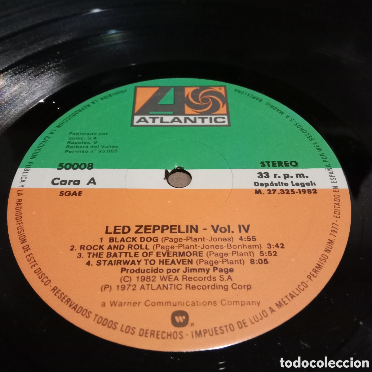 Discos de vinilo: LED ZEPPELIN - IV - LP GATEFOLD - Foto 8