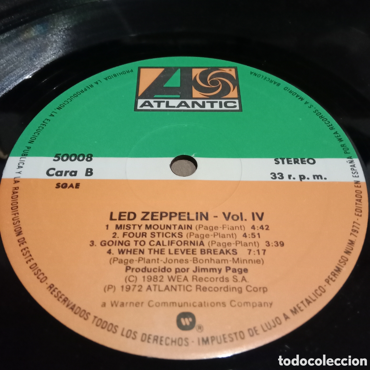Discos de vinilo: LED ZEPPELIN - IV - LP GATEFOLD - Foto 9