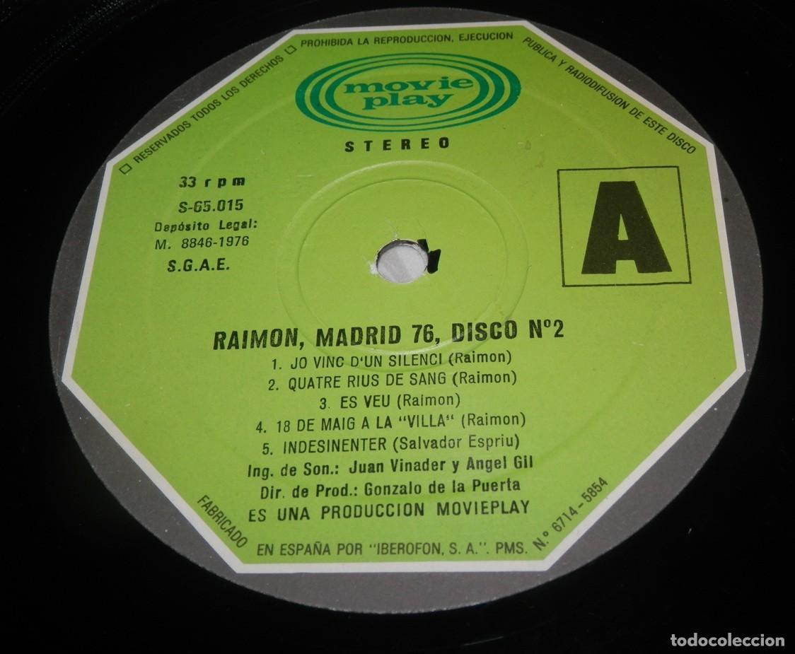 Discos de vinilo: DISCO LP DE VINILLO DE RAIMON - Foto 4