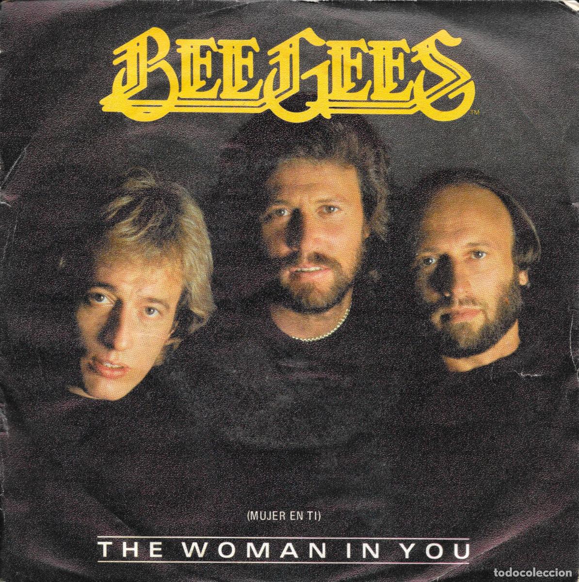 Discos de vinilo: Single Bee Gees - The woman in you / Stayin' alive . Compra minima 6 &euro;
