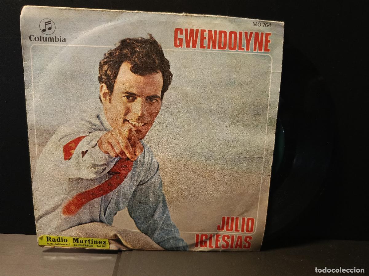 Discos de vinilo: Julio Iglesias - Gwendolyne SINGLE Eurovisi&oacute;n 1970 PEPETO