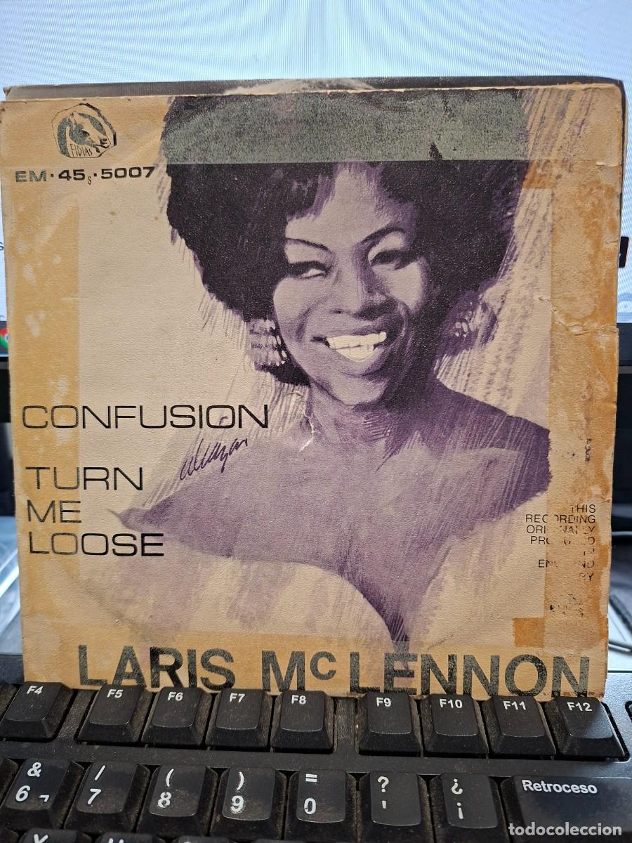 Discos de vinilo: LARIS McLENNON - CONFUSSION / TURN ME LOOSE - SINGLE DE VINILO - C-67