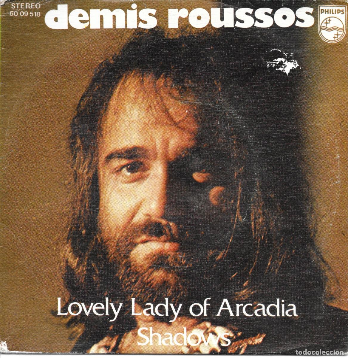 Discos de vinilo: Single Demis Roussos - Lovely lady of Arcadia / Shadows - Compra minima 6 &euro;