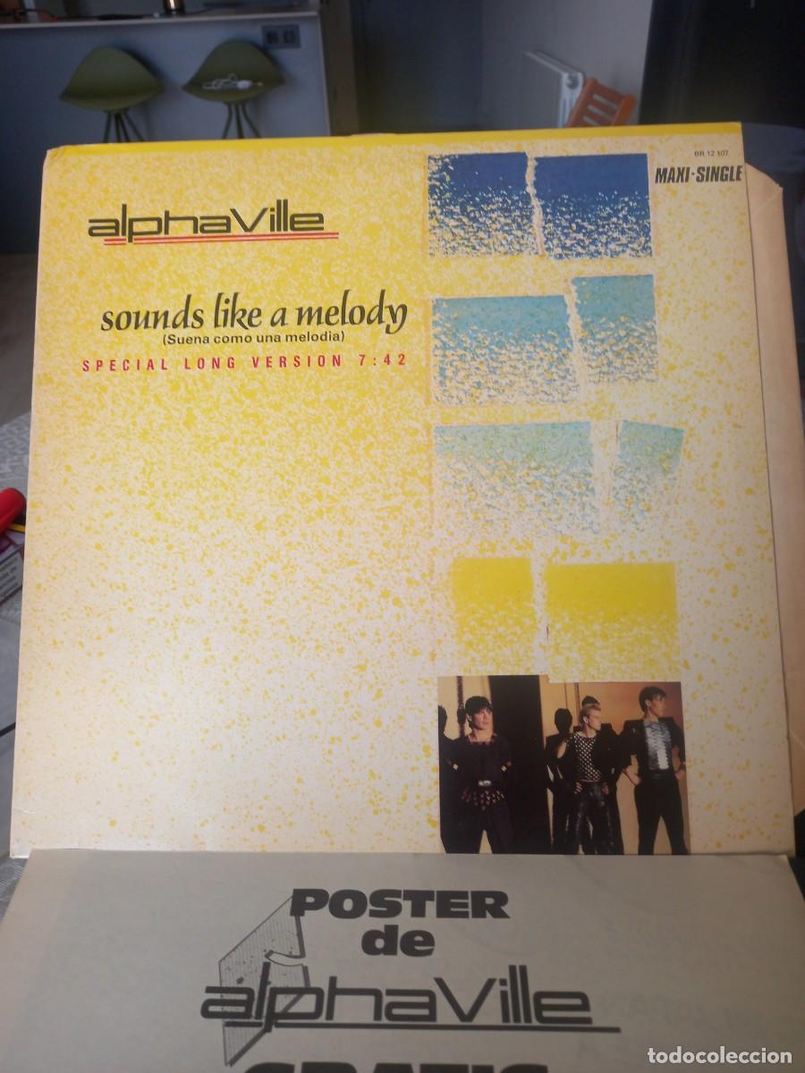 Discos de vinilo: RAR MAXI 12. ALPHAVILLE. SOUNDS LIKE A MELODY & PROMO INFO. MADE IN SPAIN