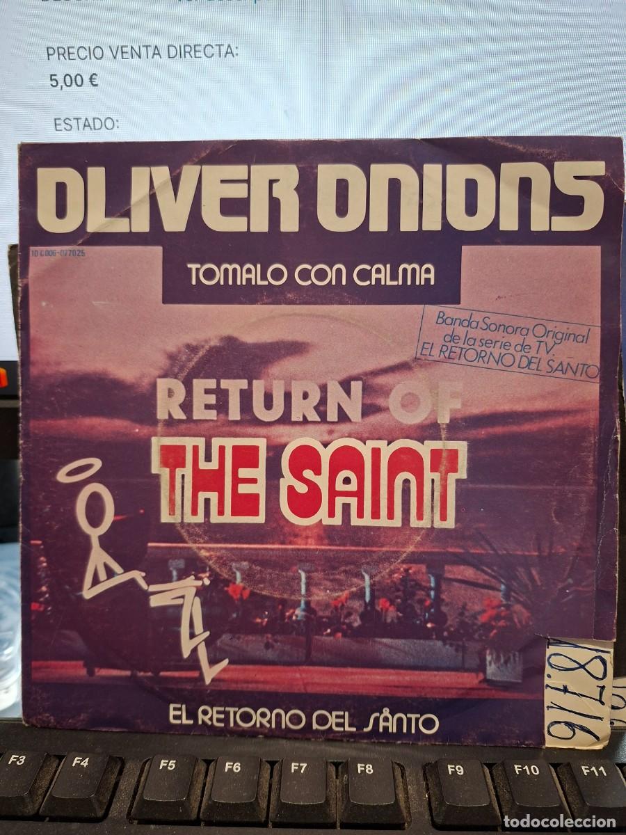 Discos de vinilo: OLIVER ONIONS - TAKE IT EASY DE LA BSO EL RETORNO DEL SANTO - SINGLE DE VINILO - C-67