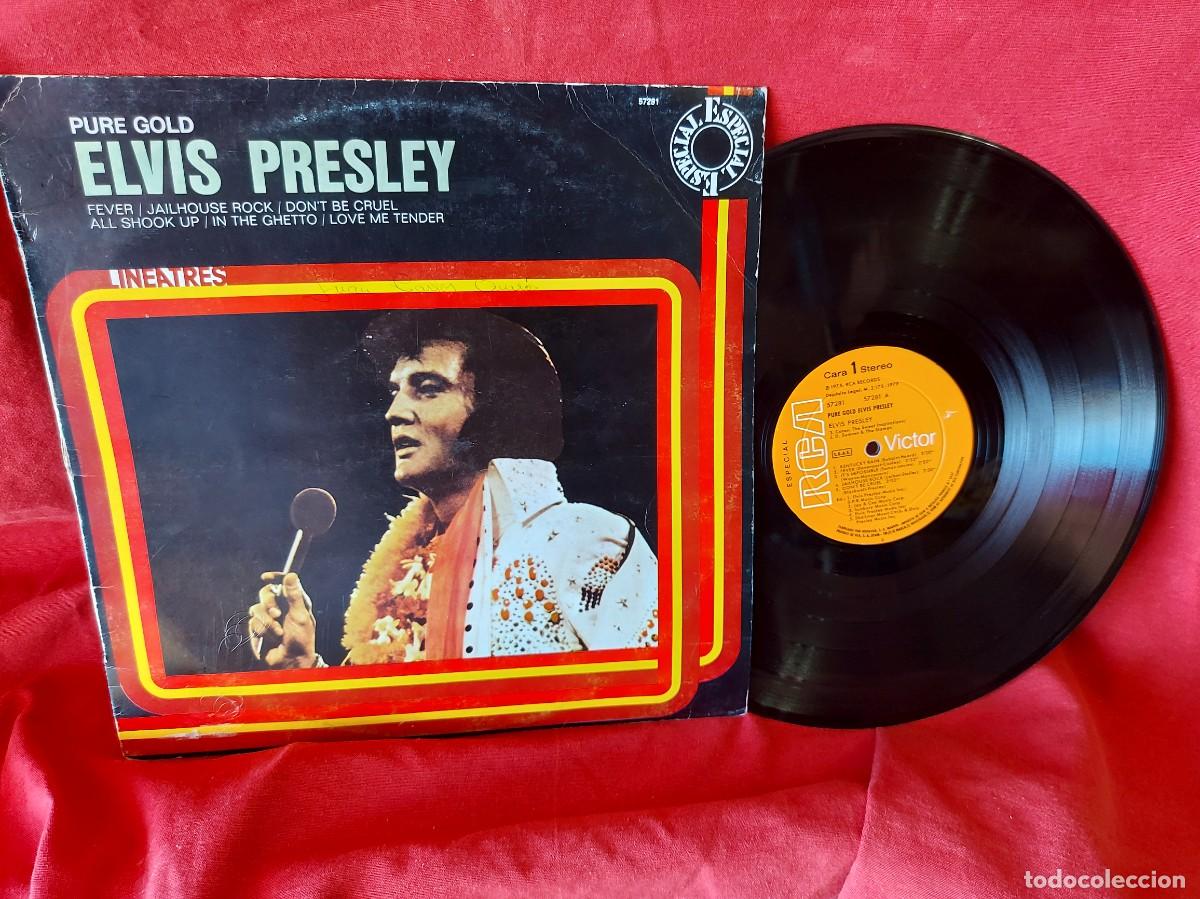 Discos de vinilo: LP ELVIS PRESLEY PURE GOLD ( LP PEDIDOS MINIMOS 10 &euro; ) , CAJA N.&ordm; 2 - LP