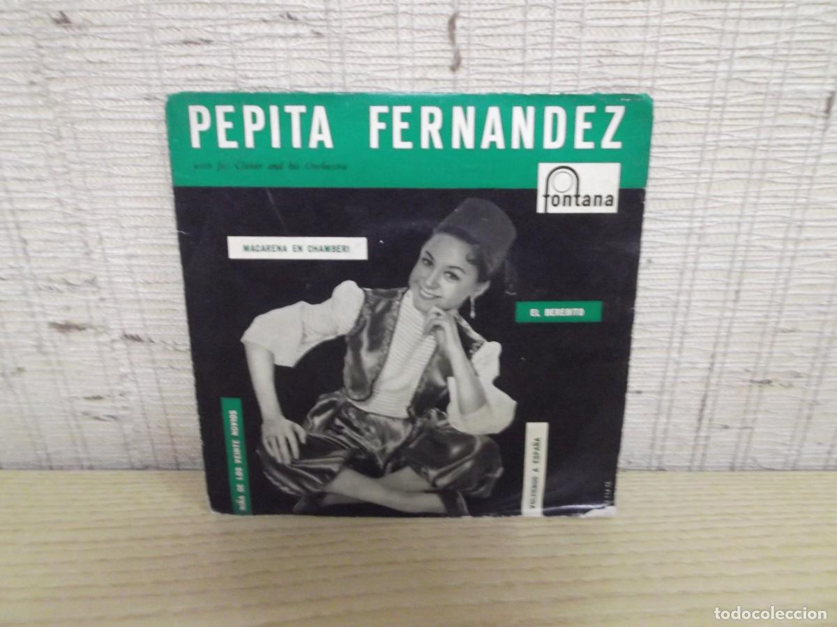 Discos de vinilo: Pepita Fernandez With Jos Cleber and his Orchestra.Vinilo single 45 RPM