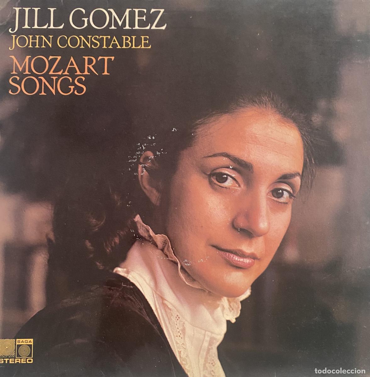 Discos de vinilo: MOZART SONGS - JILL GOMEZ ( SOPRANO ) / JOHN CONSTABLE ( PIANO ) - SAGA RECORDS - EDICION INGLESA