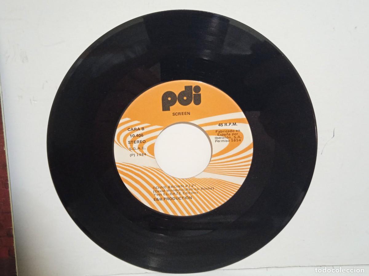 Discos de vinilo: Screen - He Knows / Odine Brown - Single - 1984 - Foto 5