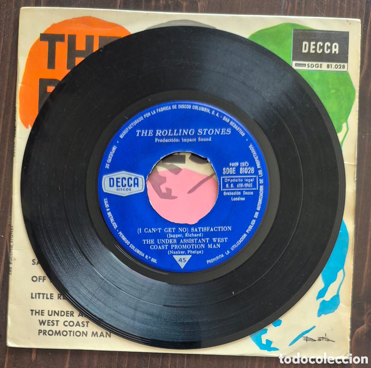 Discos de vinilo: EP - THE ROLLING STONES - SATISFACTION - 1965 ESPA&Ntilde;A - Foto 3