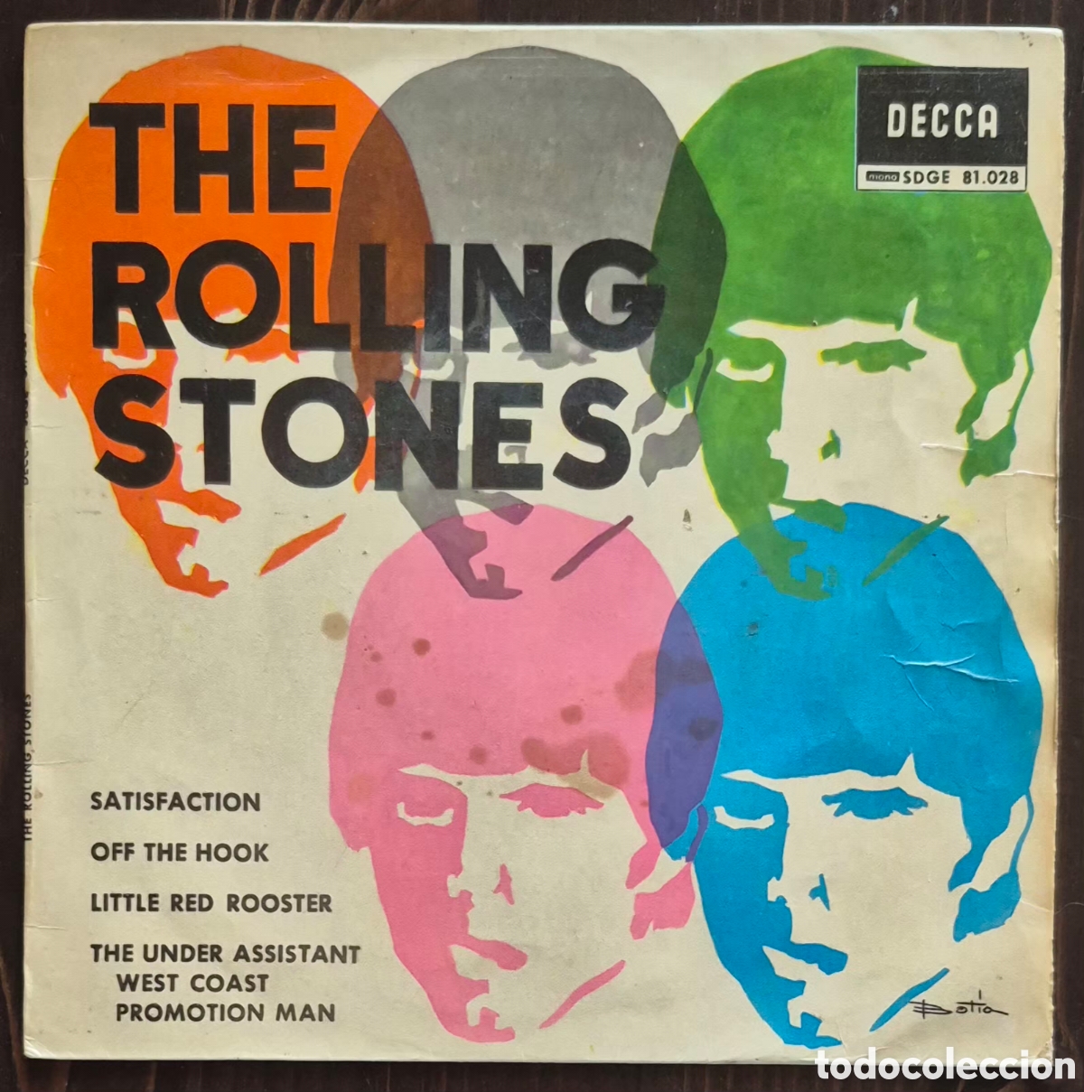Discos de vinilo: EP - THE ROLLING STONES - SATISFACTION - 1965 ESPA&Ntilde;A - Foto 1