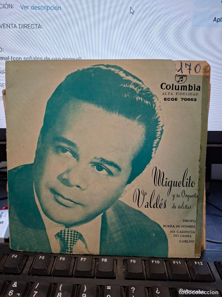 Discos de vinilo: MIGUELITO VALDES - PIROPO - EP DE VINILO SALSA JAZZ LATINO - C-46