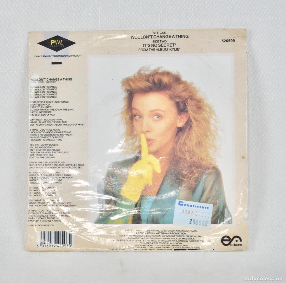 Discos de vinilo: Kylie Minogue - Would&acute;t change a thing - Foto 2