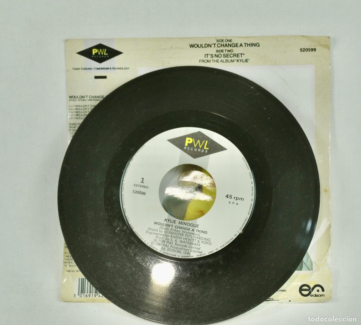 Discos de vinilo: Kylie Minogue - Would&acute;t change a thing - Foto 3