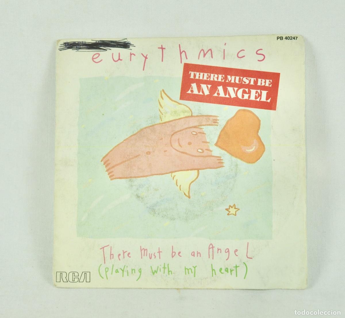 Discos de vinilo: Single vinilo Eurythmics - There must be an angel - Foto 1