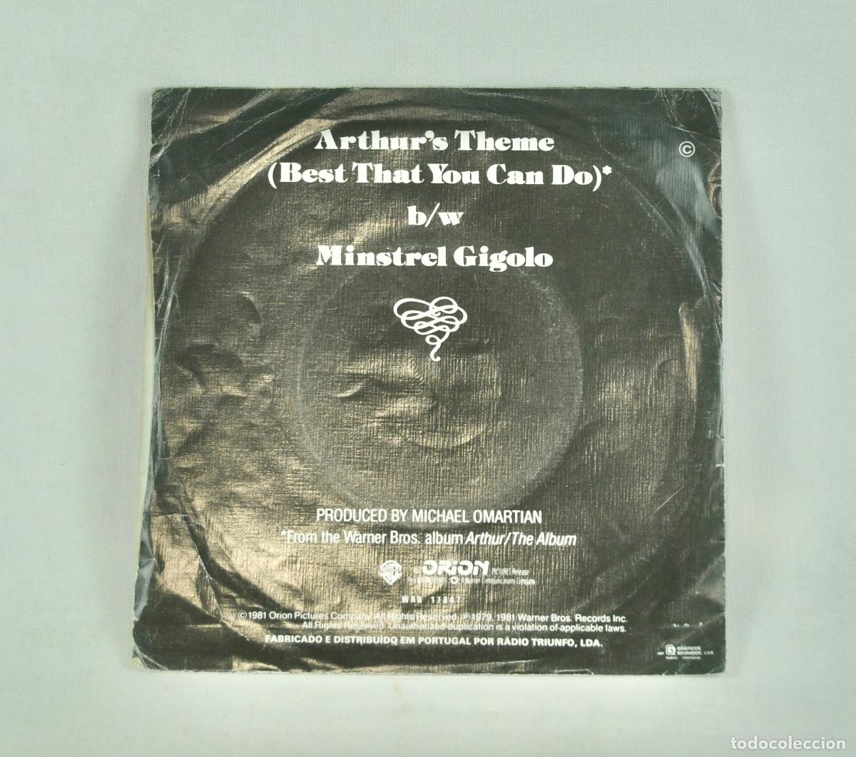 Discos de vinilo: Christopher Cross - Arthur&acute;s Theme - Foto 2