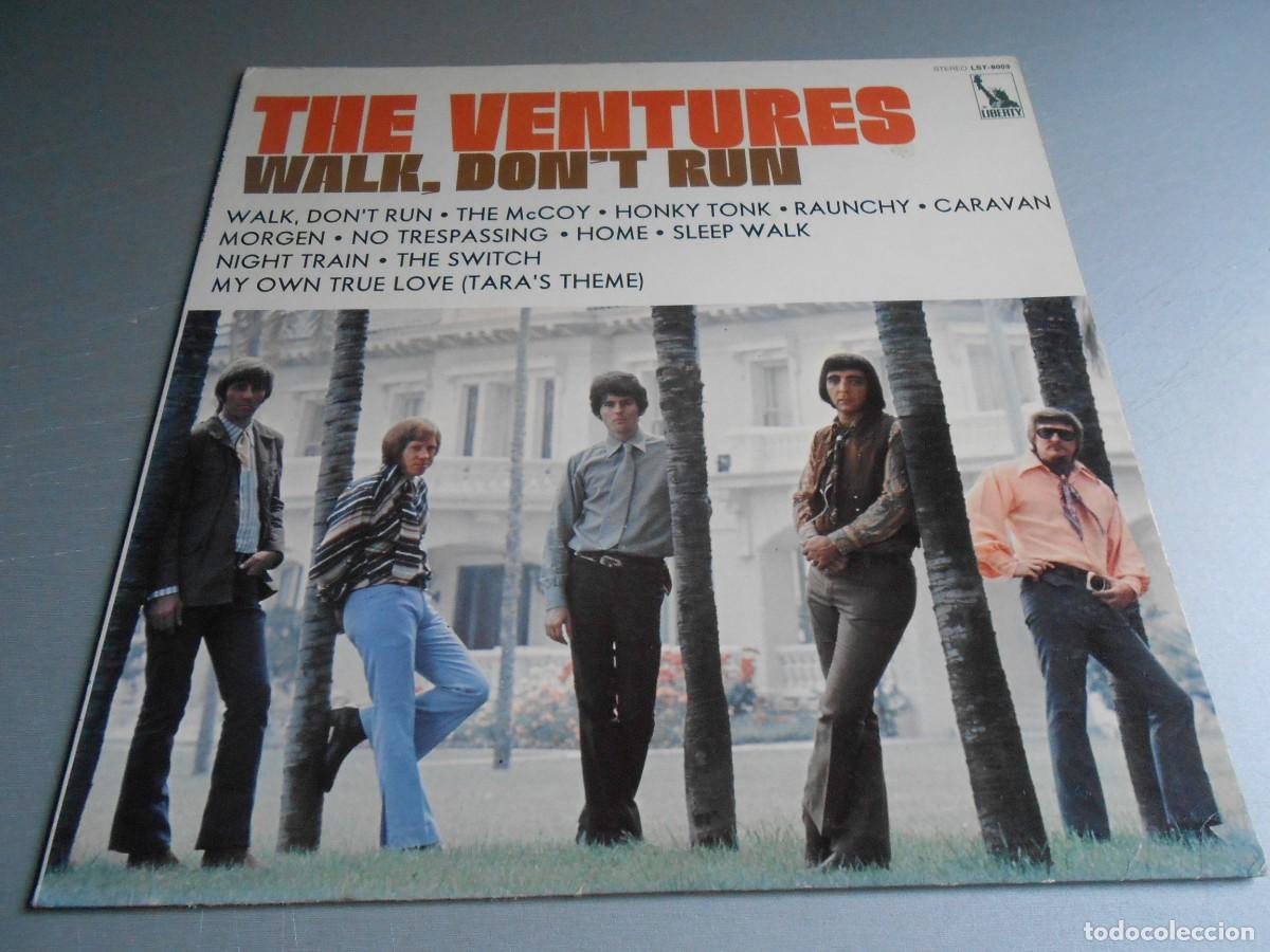 Discos de vinilo: VENTURES, THE - WALK, DON&acute;T RUN -, LP, MORGEN + 11, A&Ntilde;O 1970, LIBERTY LST-8003 MADE IN USA