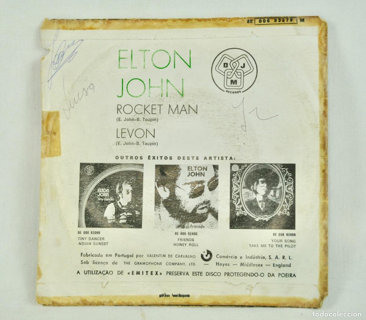 Discos de vinilo: Elton John - Rocket man - Foto 2