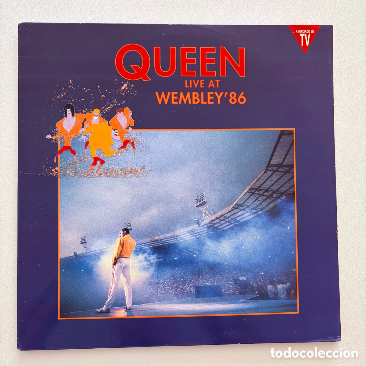Discos de vinilo: doble lp Queen &ndash; Live At Wembley '86 edicion espa&ntilde;ola de 1992