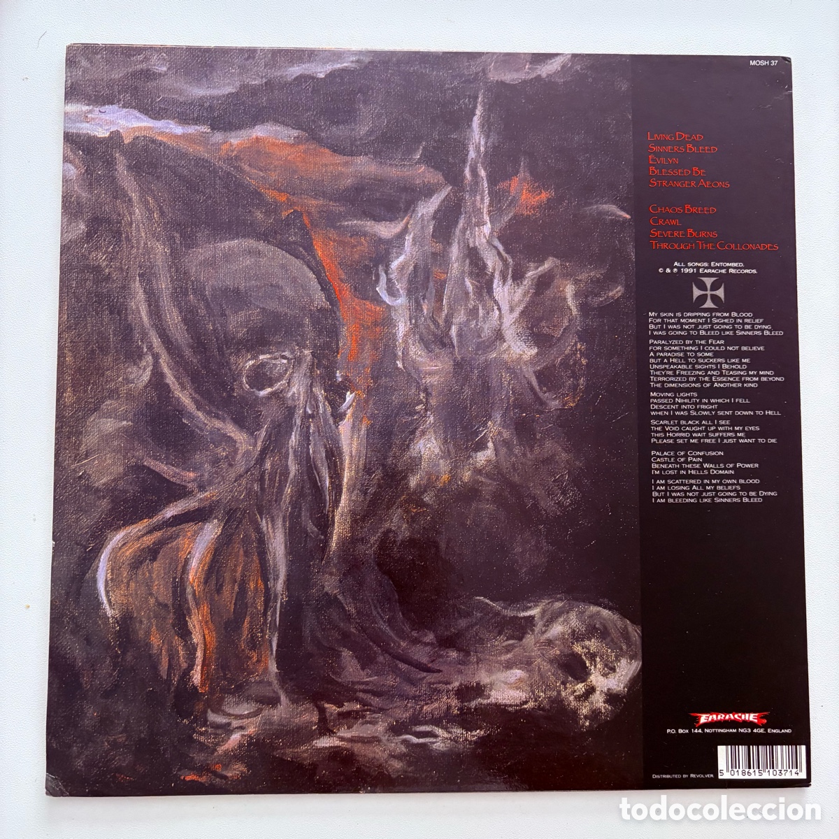 Discos de vinilo: lp Entombed &ndash; Clandestine edicion uk de 1991 - Foto 3