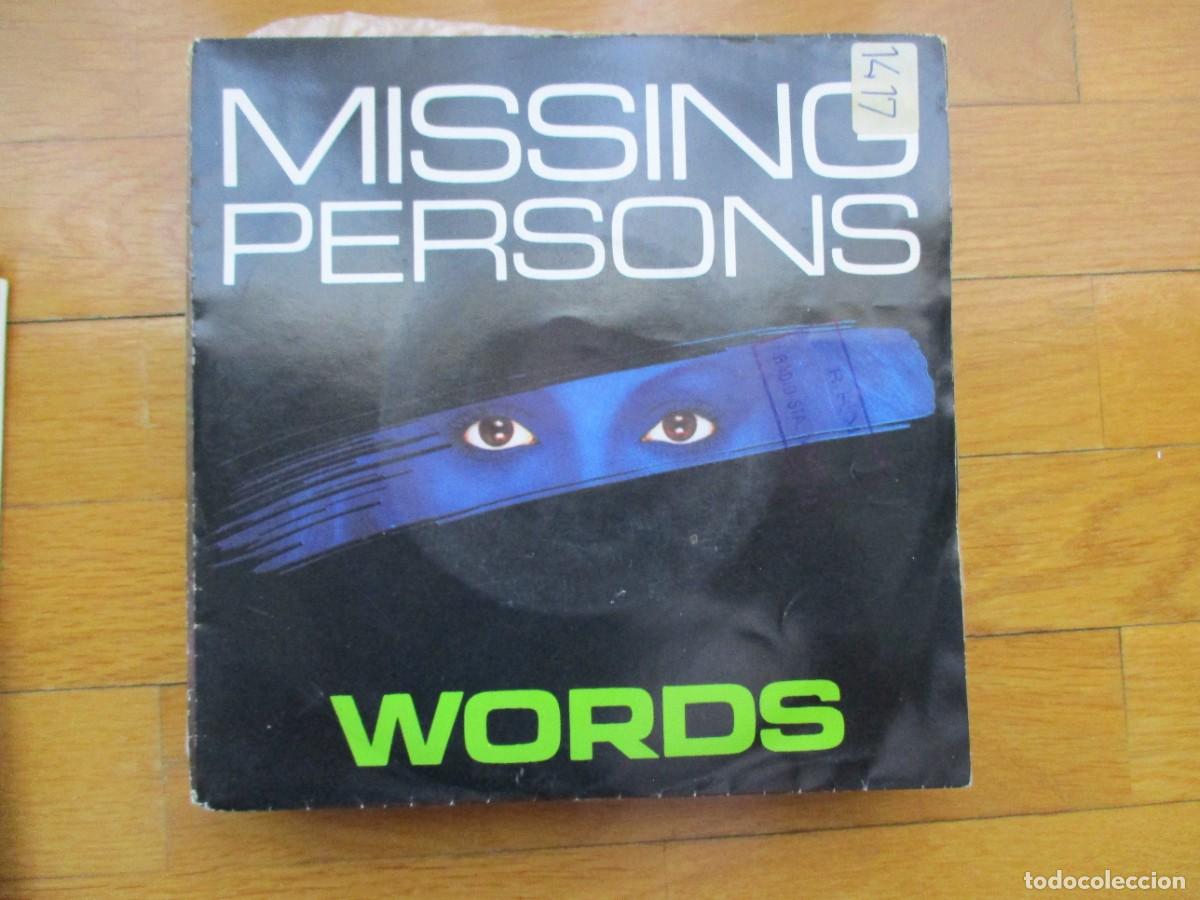 Discos de vinilo: MISSING PERSONS - WORDS