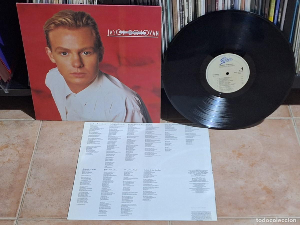 Discos de vinilo: Jason Donovan &ndash; Ten Good Reasons LP Epic &ndash; EPC 465331 1 ESPA&Ntilde;A
