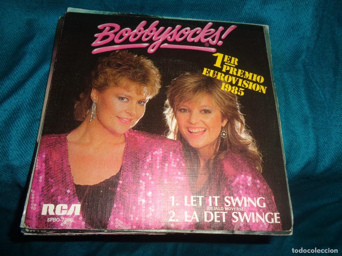 Discos de vinilo: BOBBYSOCKS &iexcl; LET IT SWING / LA DET SWINGE. RCA, 1985. SPAIN. IMPECABLE(#)