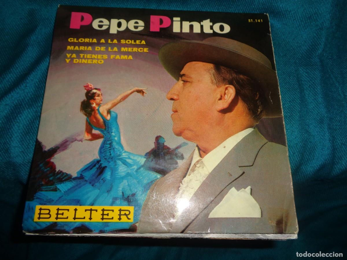 Discos de vinilo: PEPE PINTO. GLORIA A LA SOLEA + 3. EP. BELTER, 1965(#)