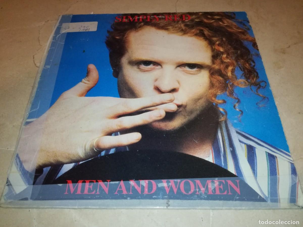 Discos de vinilo: SIMPLY RED-MEN AND WOMEN-CONTIENE ENCARTE-ORIGINAL ESPA&Ntilde;OL 1987