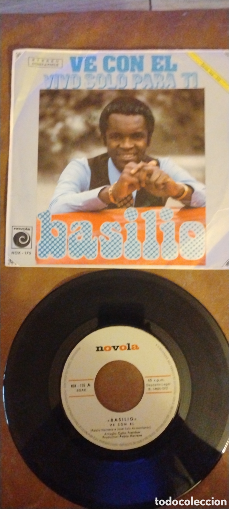 Discos de vinilo: BASILIO-VE CON EL&bull;VIVO SOLO PARA TI-SINGLE-NOVOLA/SPAIN-LE