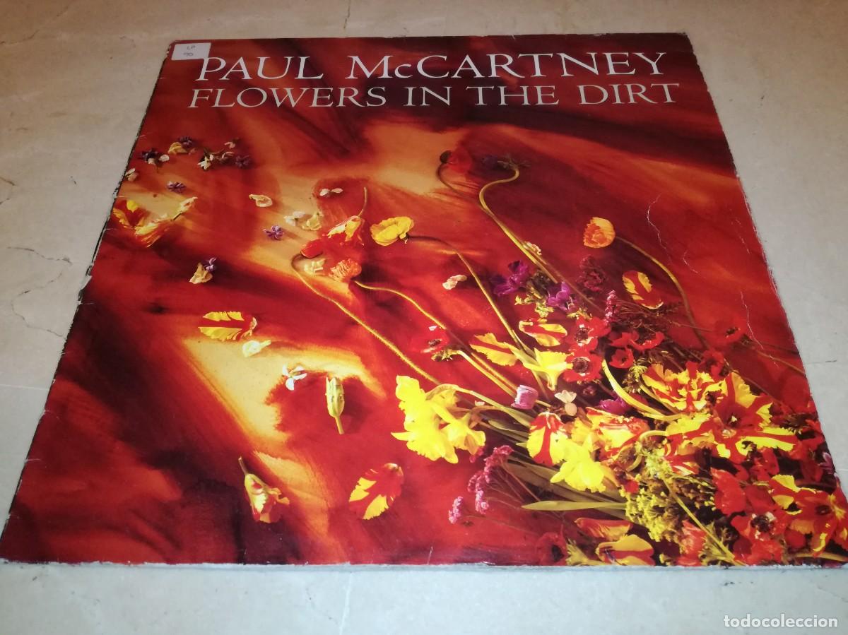 Discos de vinilo: PAUL McCARTNEY-FLOWERS IN THE DIRT-CONTIENE ENCARTE-ORIGINAL ESPA&Ntilde;OL 1989
