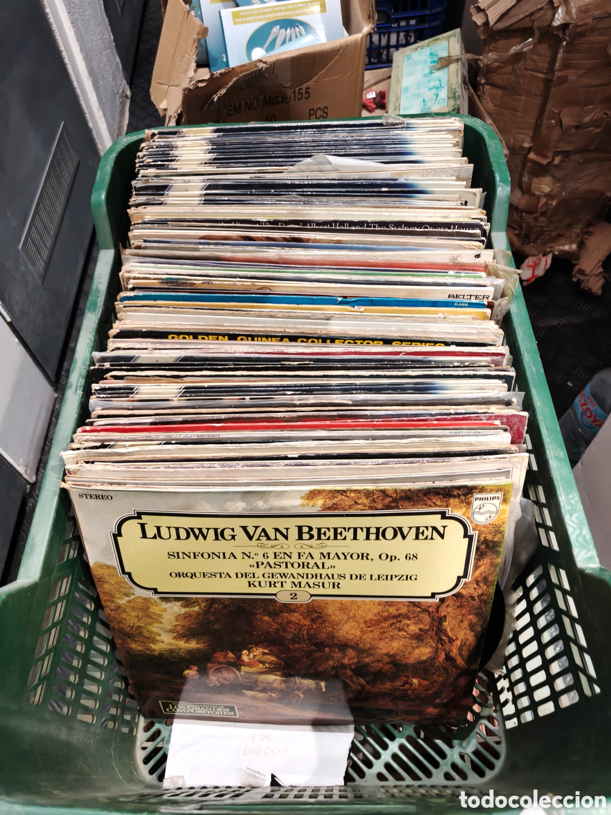 Discos de vinilo: Gran lote discos LPs mas de 200 gran caja