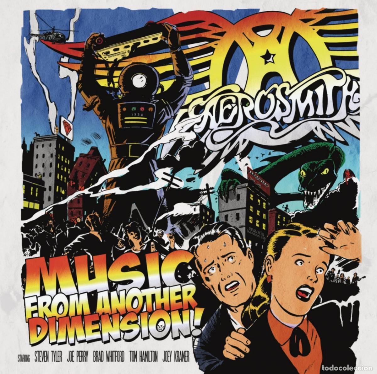 Discos de vinilo: AEROSMITH MUSIC FOR ANOTHER DIMENSION LP DOBLE NUEVO