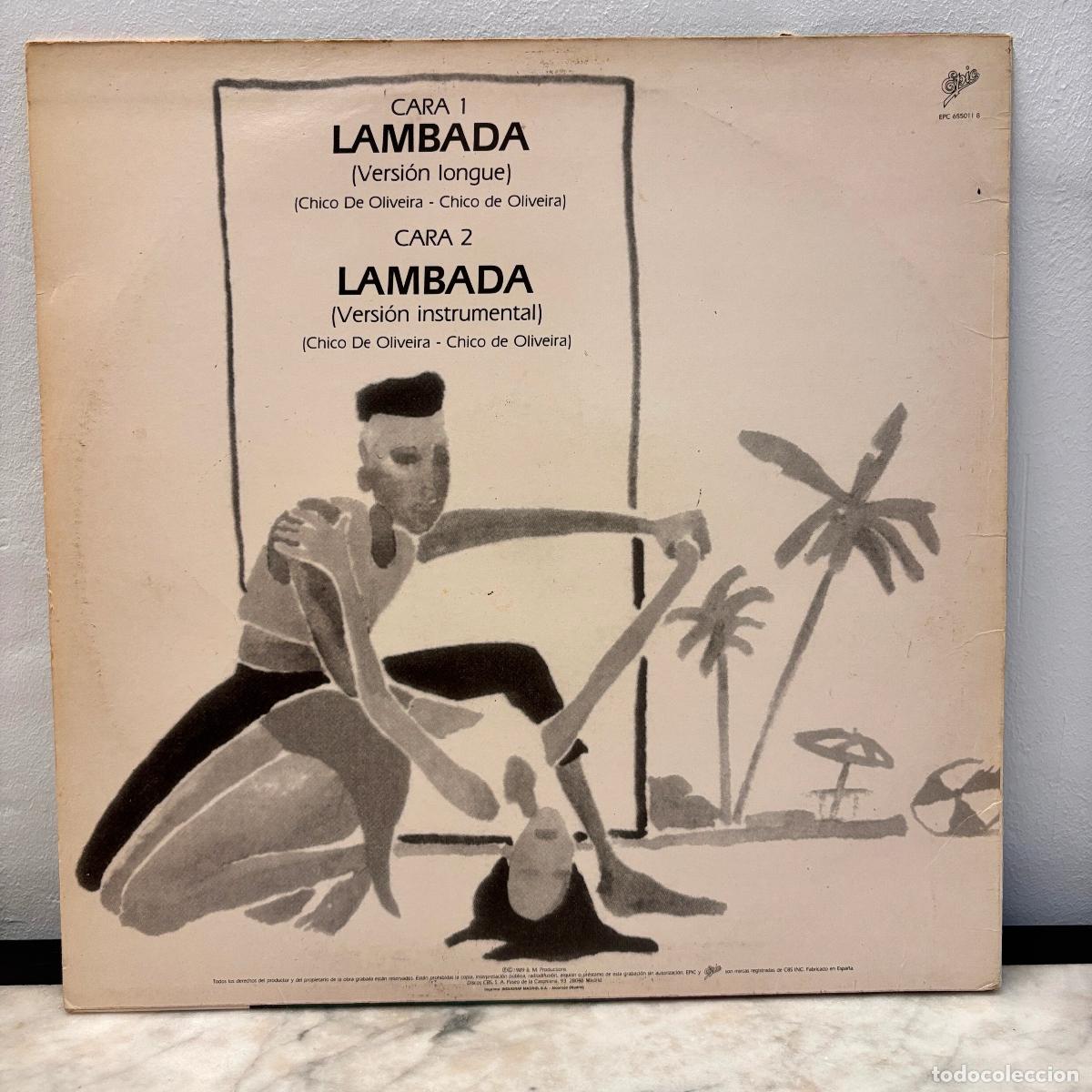 Discos de vinilo: Lambada. Kaoma. Versi&oacute;n Maxi. PEDIDO M&Iacute;NIMO 5&euro; - Foto 2