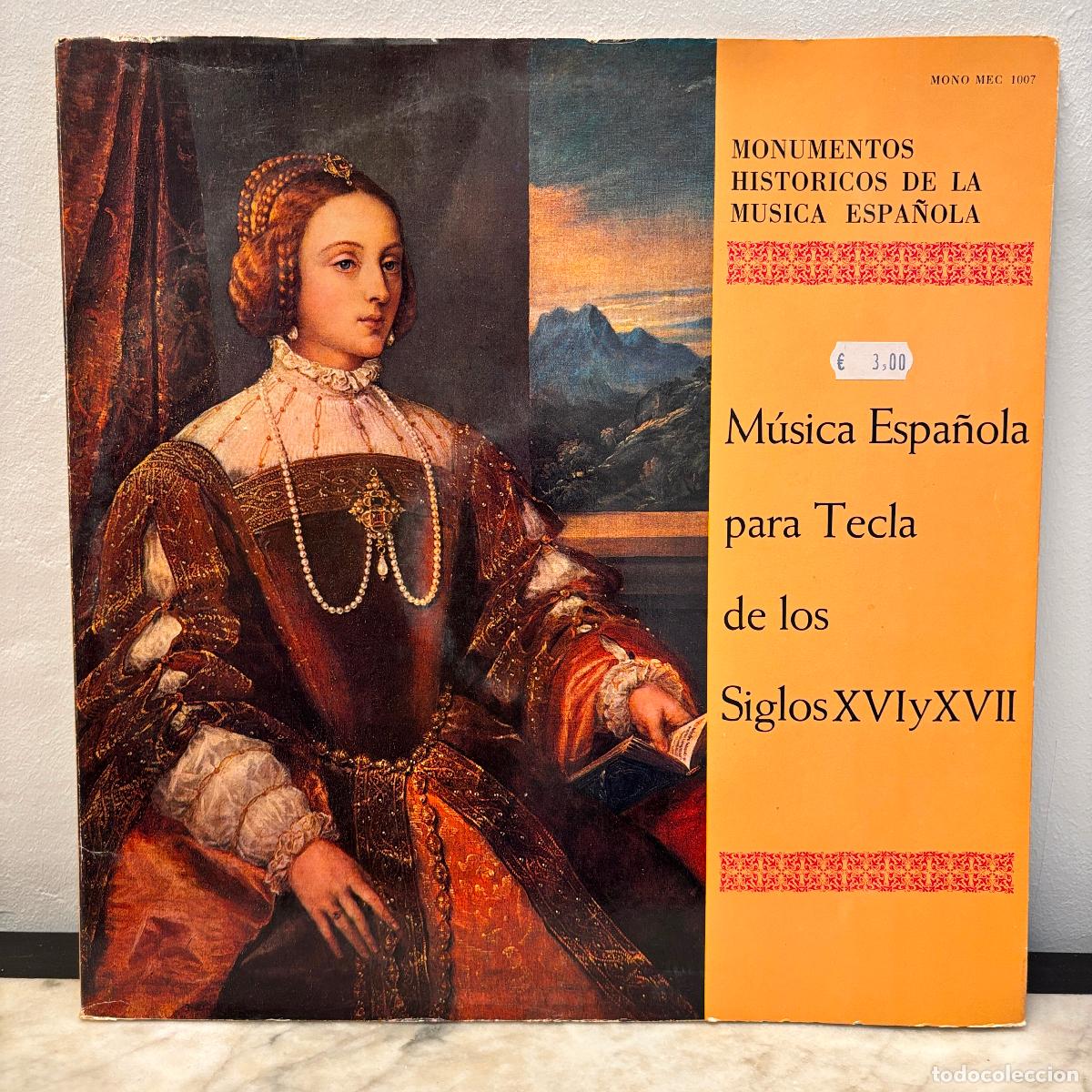 Discos de vinilo: M&uacute;sica espa&ntilde;ola para tecla de los siglos XVI y XVII.