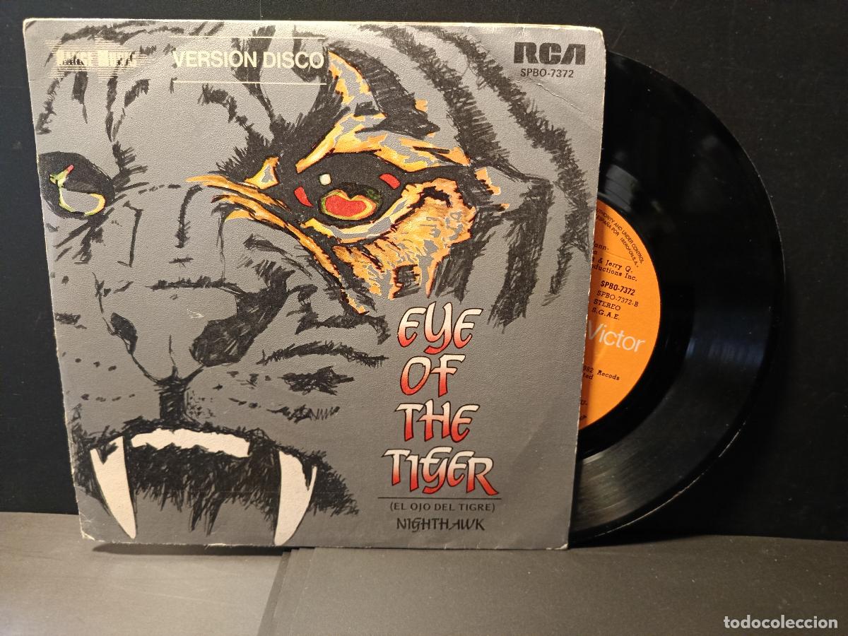 Discos de vinilo: NIGHTHAWK Eye of the tiger / Instrumental SINGLE 1982 SPAIN ESPA&Ntilde;A Night Hawk pepeto