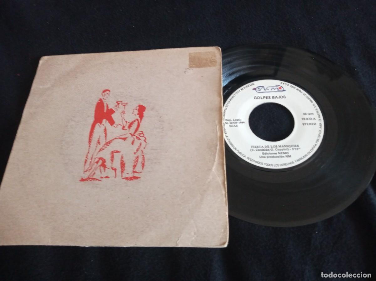 Discos de vinilo: GOLPES BAJOS - Fiesta de los maniqu&iacute;es - Single.