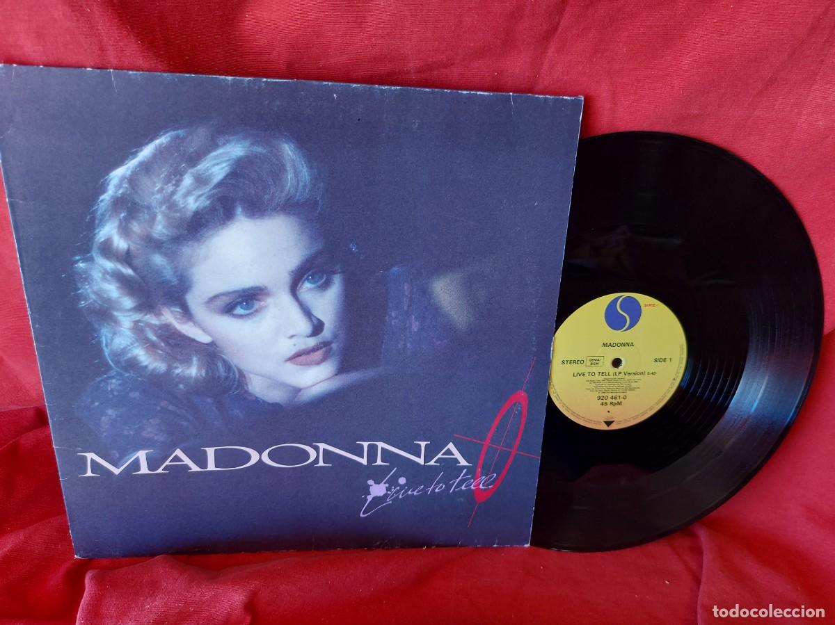 Discos de vinilo: MAXI SINGLE , MADONNA LIVE TO TELL 1986 ( PEDIDOS MINIMOS 10 &euro; ) CAJA N.&ordm; 2 - LP