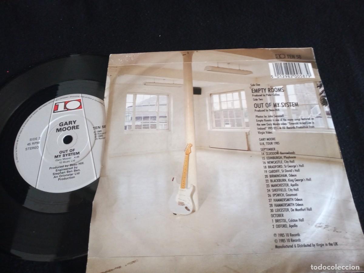 Discos de vinilo: GARY MOORE - EMPTY ROOMS - SINGLE - Foto 2