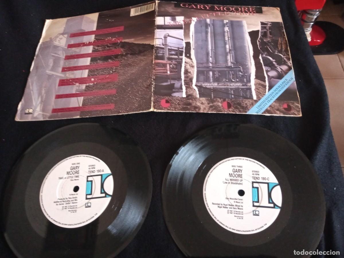 Discos de vinilo: GARY MOORE - TAKE A LITTLE TIME - SINGLE DOBLE. - Foto 1