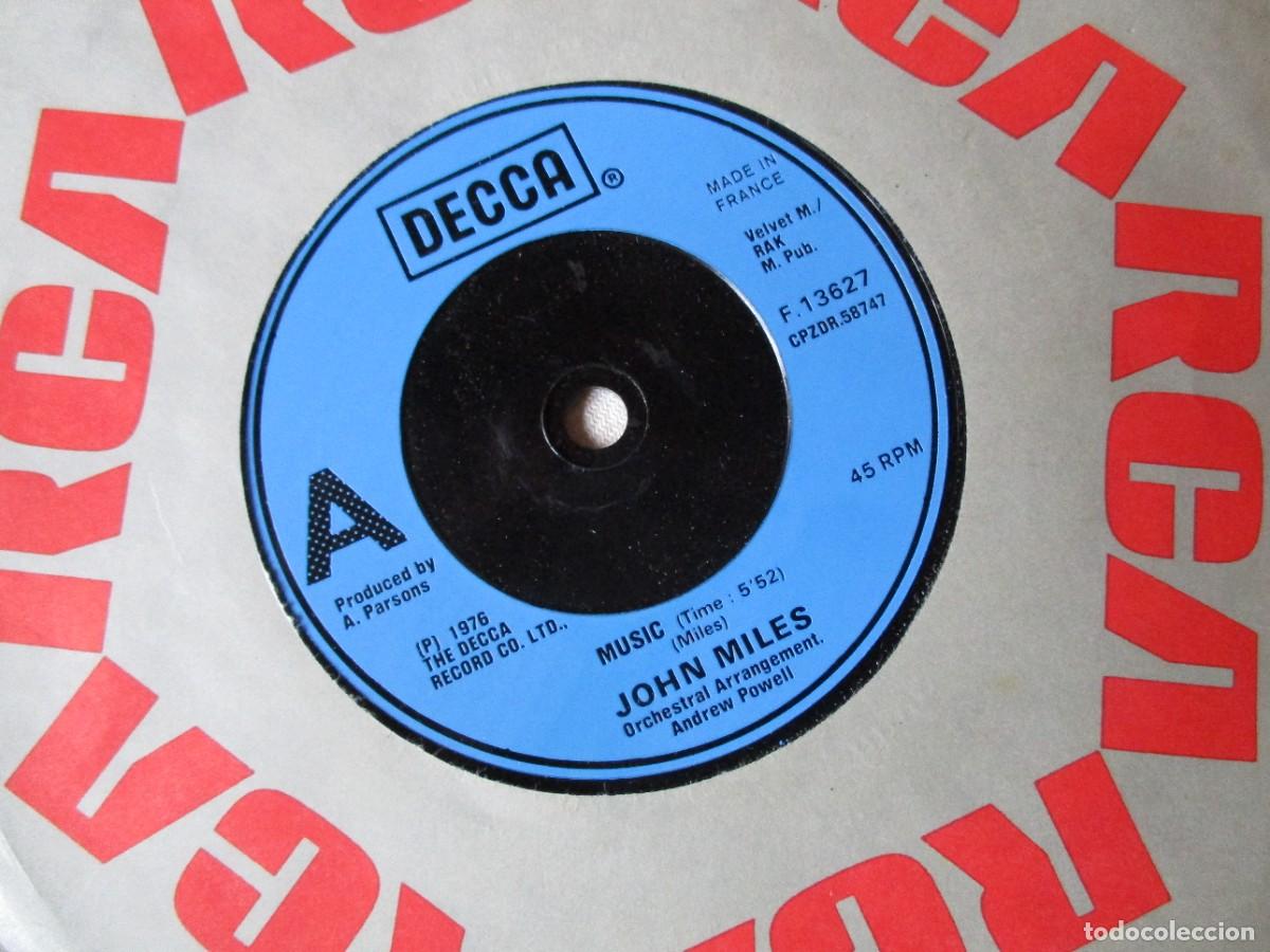 Discos de vinilo: JOHN MILES - MUSIC SINGLE - Foto 1