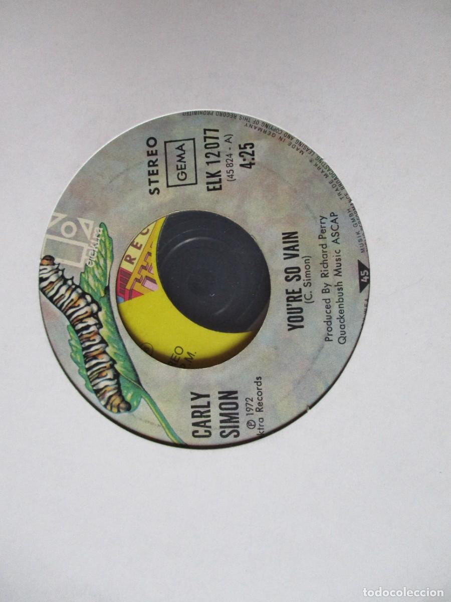 Discos de vinilo: CARLY SIMON - YOU&acute;RE SO VAIN - Foto 1