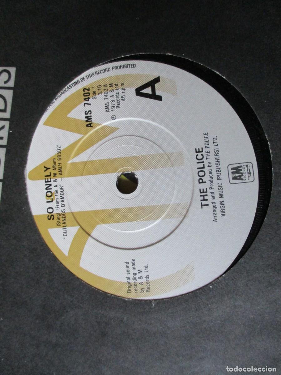 Discos de vinilo: THE POLICE - SO LONELY SINGLE