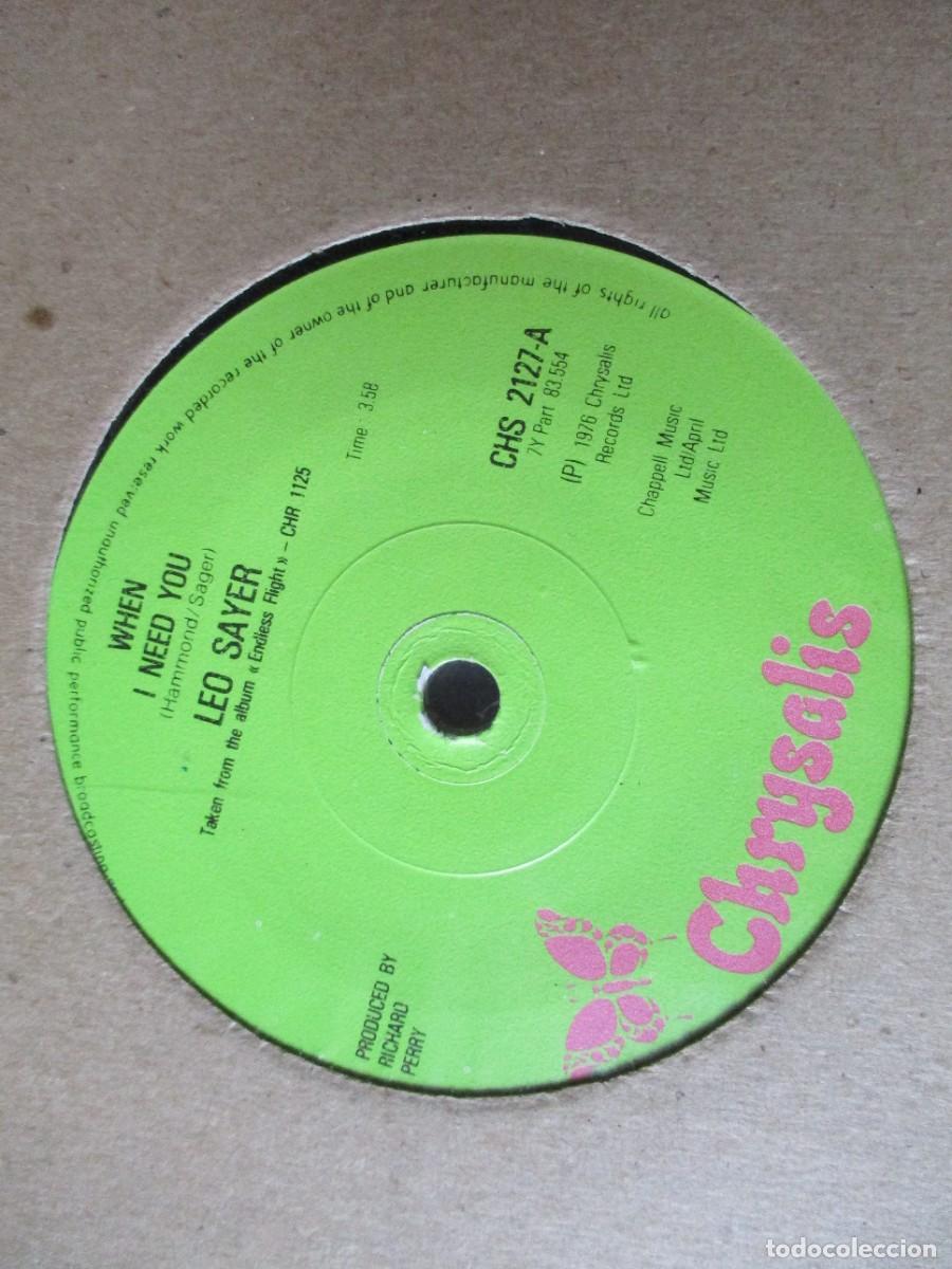 Discos de vinilo: LEO SAYER - WHEN I NEED YOU